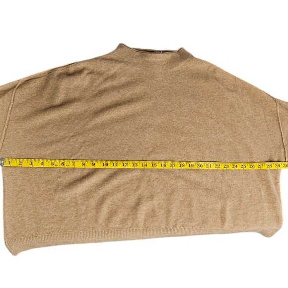 Anthropologie Pilcro The Alani 100% Cashmere Mock-Neck Sweater, Honey, Size XL - Picture 7 of 10